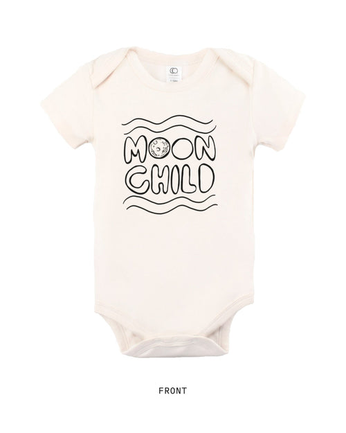 Moon Child — Bodysuit, short sleeve, front, in Natural