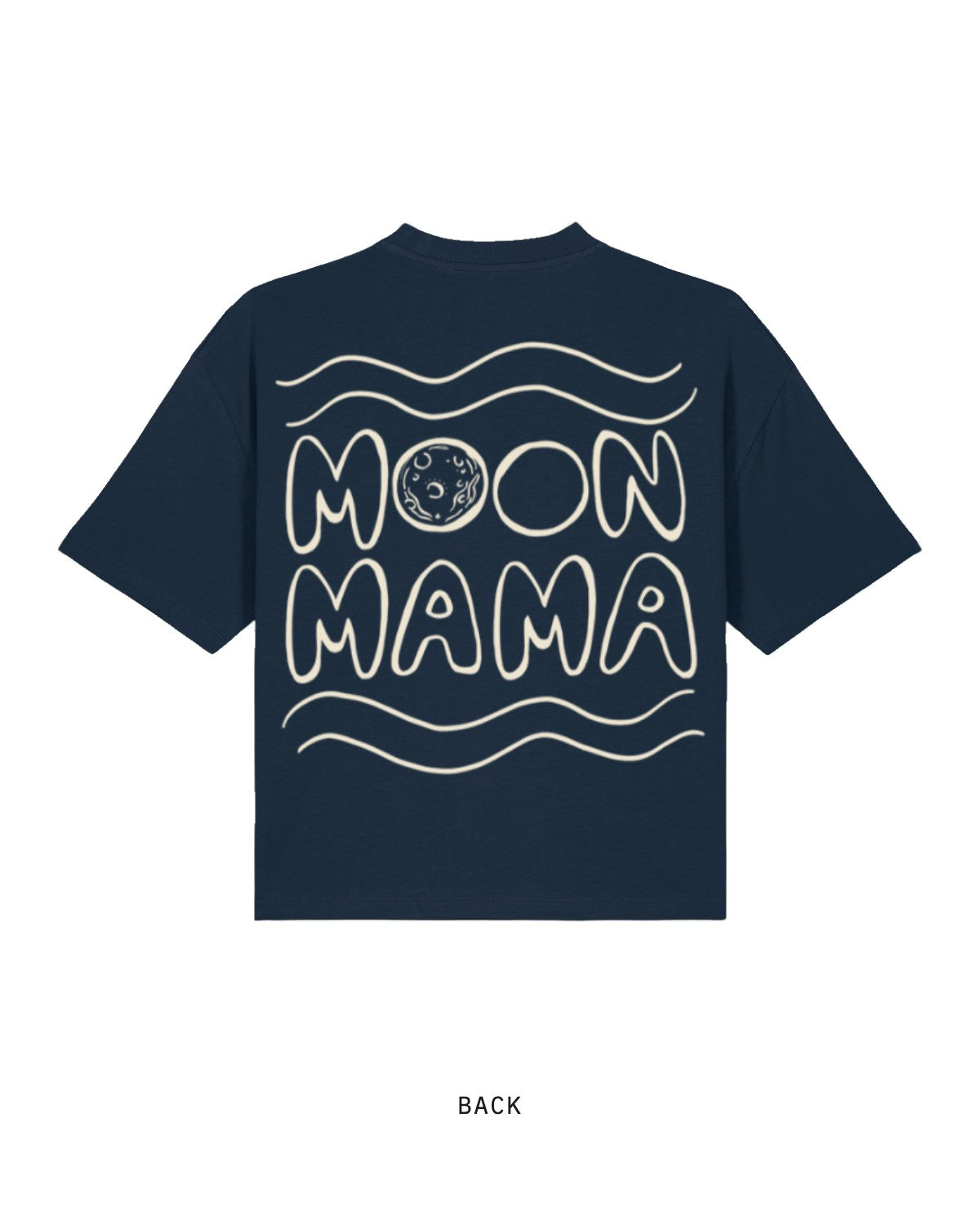 Moon Mama — Tee, back, in French Navy