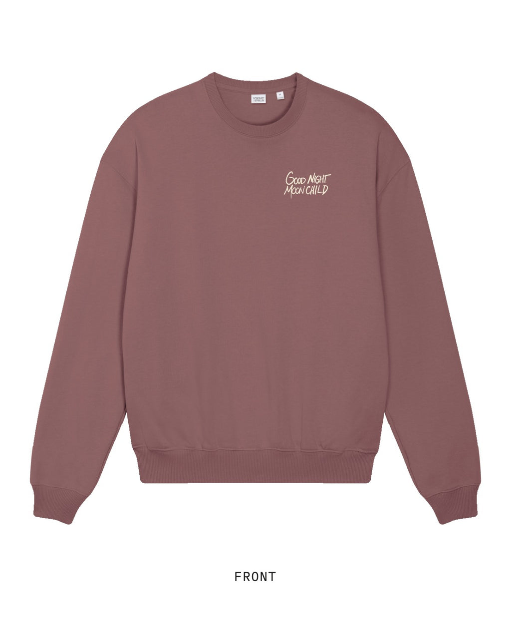 Mothers Against The Machine — Crewneck, front, in Kaffa Coffee