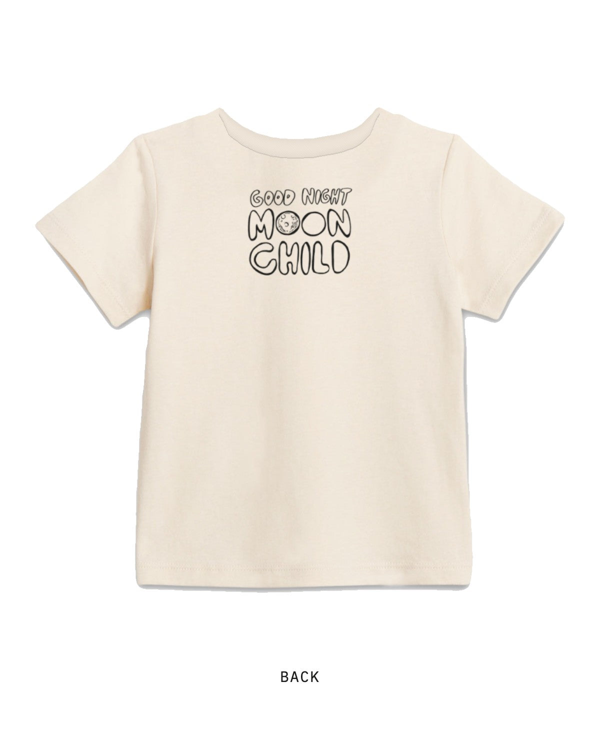 Moon Child — Tee, back, in Natural