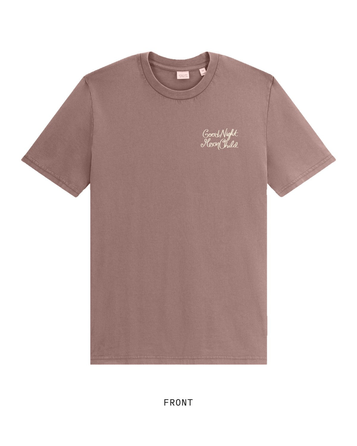 Why I Came to Earth — Tee, front, in Kaffa Coffee